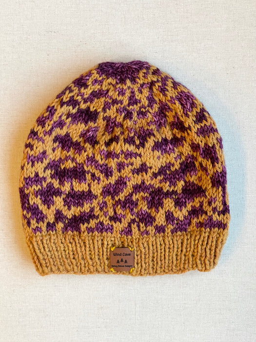 Hand-Knit National Parks Inspired Hat - Wind Cave