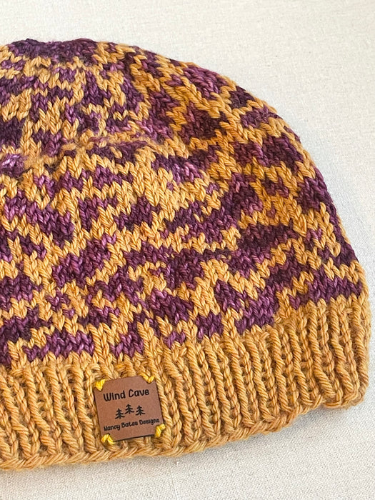 Hand-Knit National Parks Inspired Hat - Wind Cave