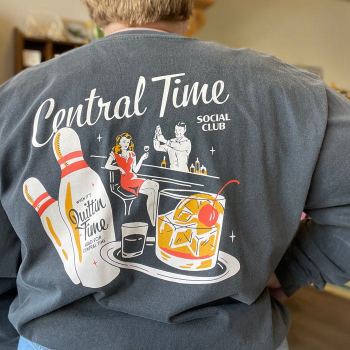 Central Time Bowling Souvenir Long Sleeve T-Shirt