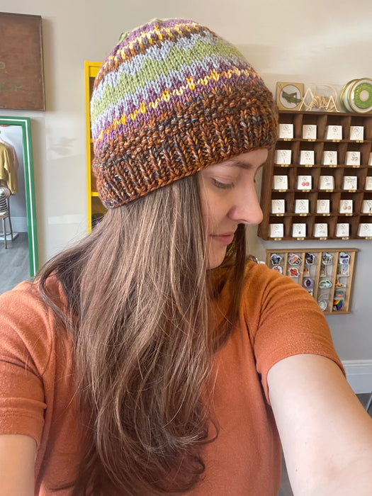 Hand-Knit National Parks Inspired Hat - Petrified Forest