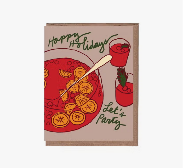 Scratch 'n Sniff Punch Christmas Card
