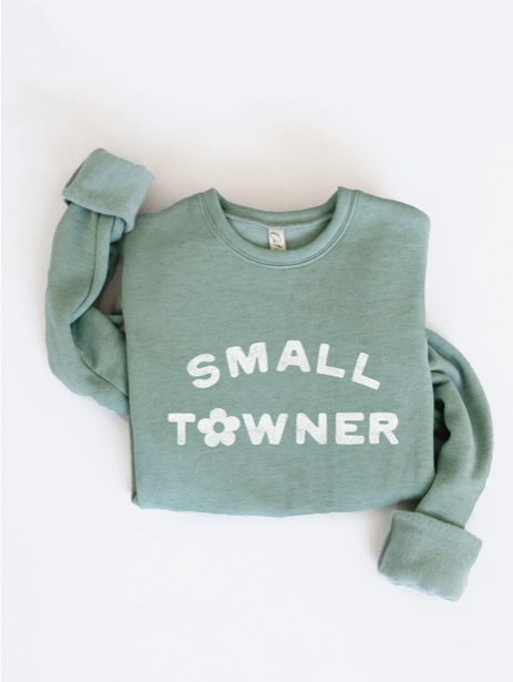 Small Towner Sweatshirt in Dark Heather Sage