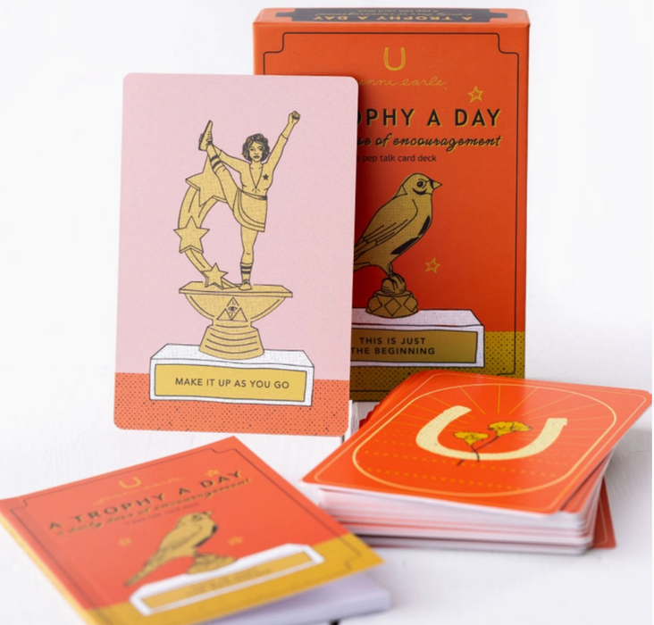 A Trophy A Day - Pep Talk Oracle Card Deck