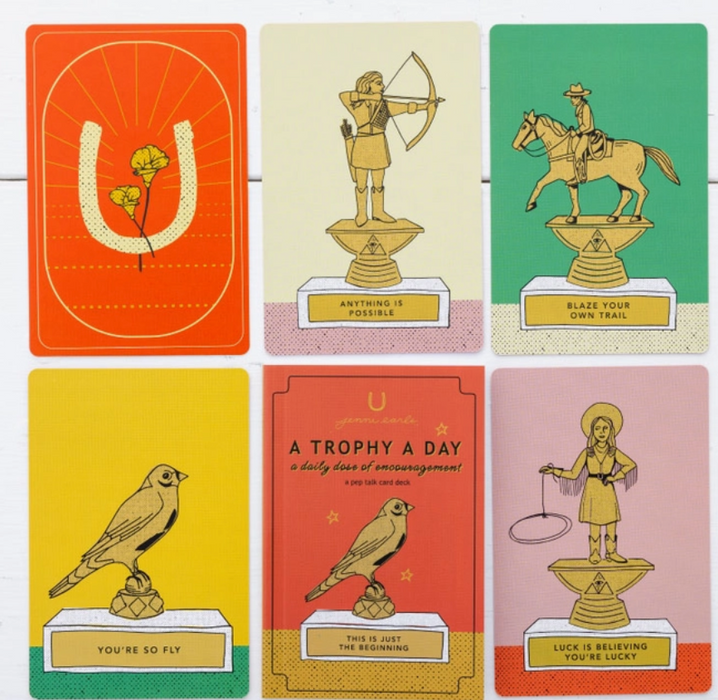 A Trophy A Day - Pep Talk Oracle Card Deck