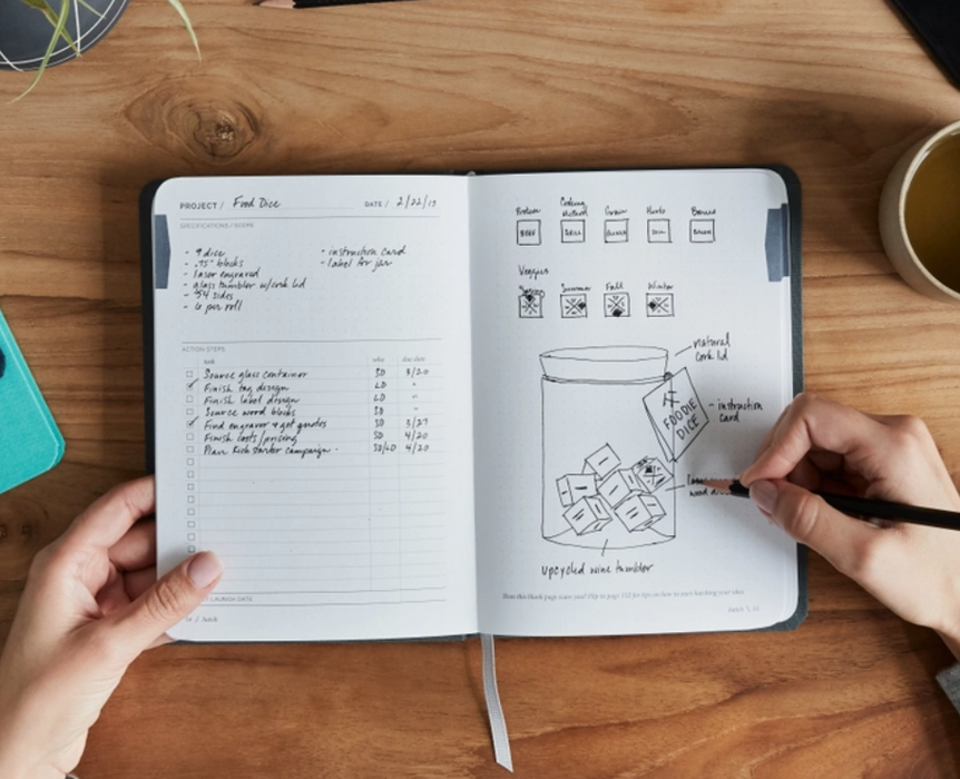 Hatch Notebook - Pages To Turn Your Ideas Into Reality