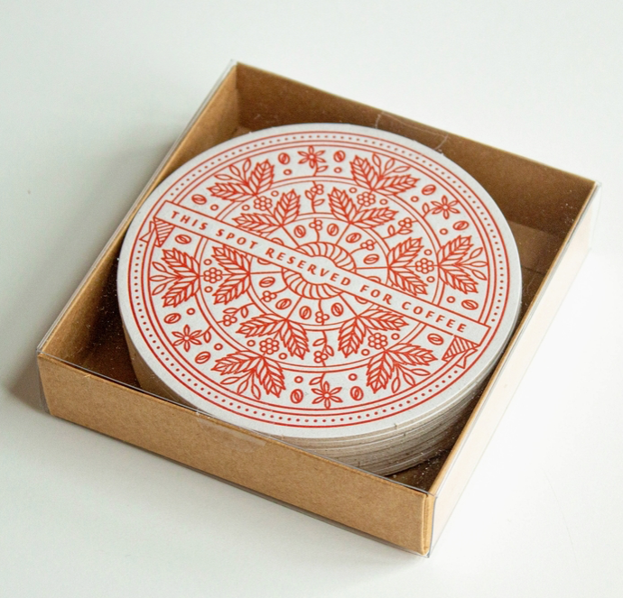 Letterpress Coaster Sets - Choose Your Favorite!