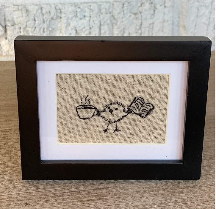 Steamy Chick-Lit Hand-Stitched Art