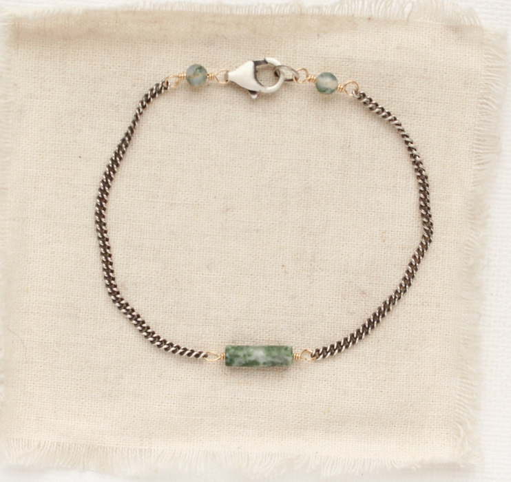 Sydney Bracelet - Moss Agate