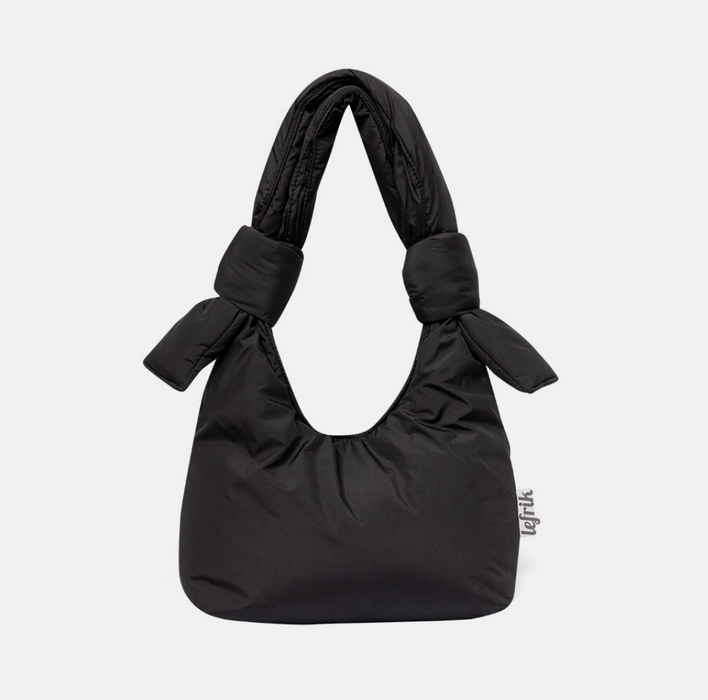 Puffy Shoulder Bag in Black