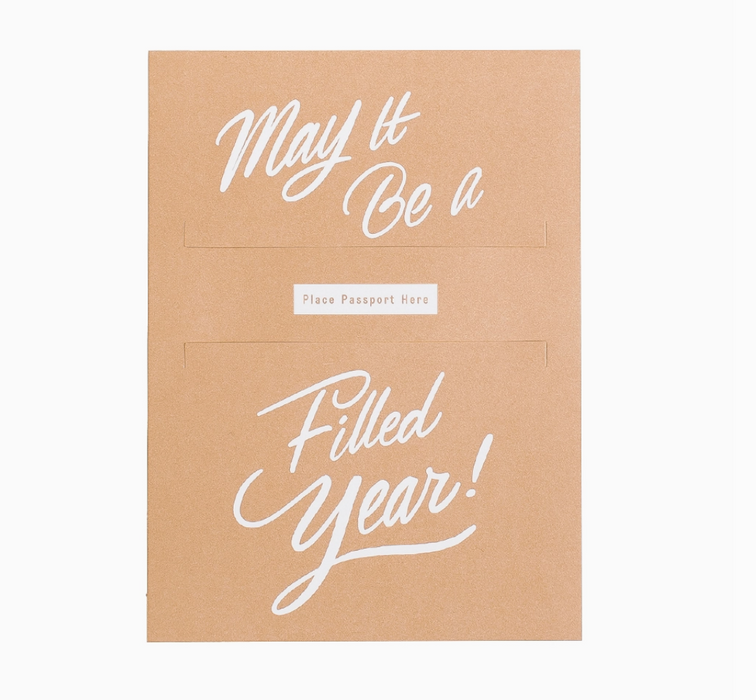 Passport Year Greeting Card - To Be Used With Passport Journals