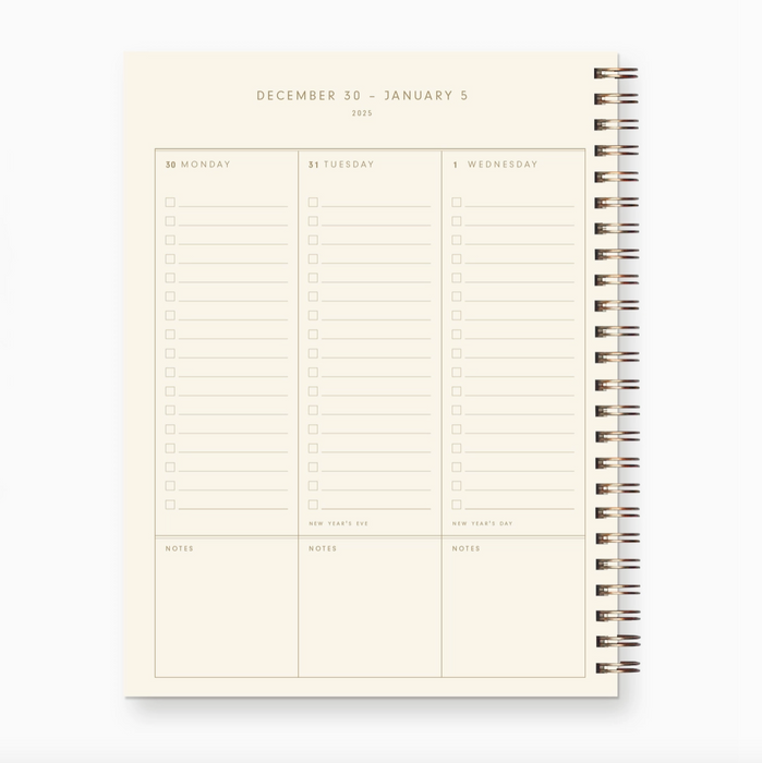 2025 Retro Weekly Planner