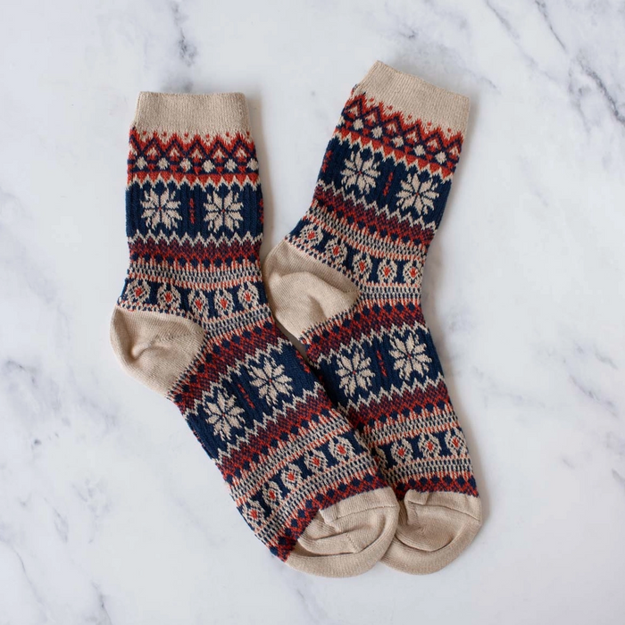 Snowflakes Casual Socks