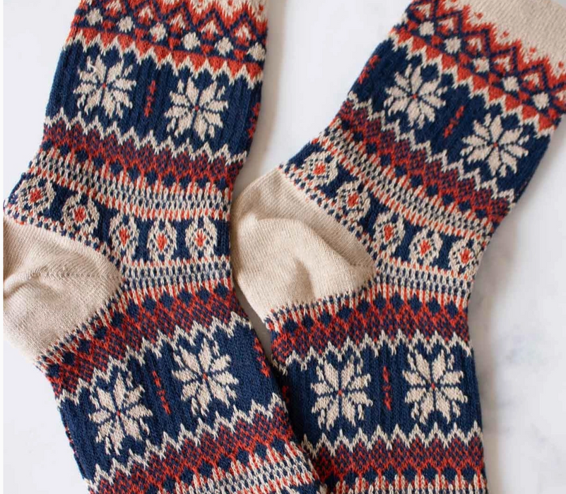 Snowflakes Casual Socks