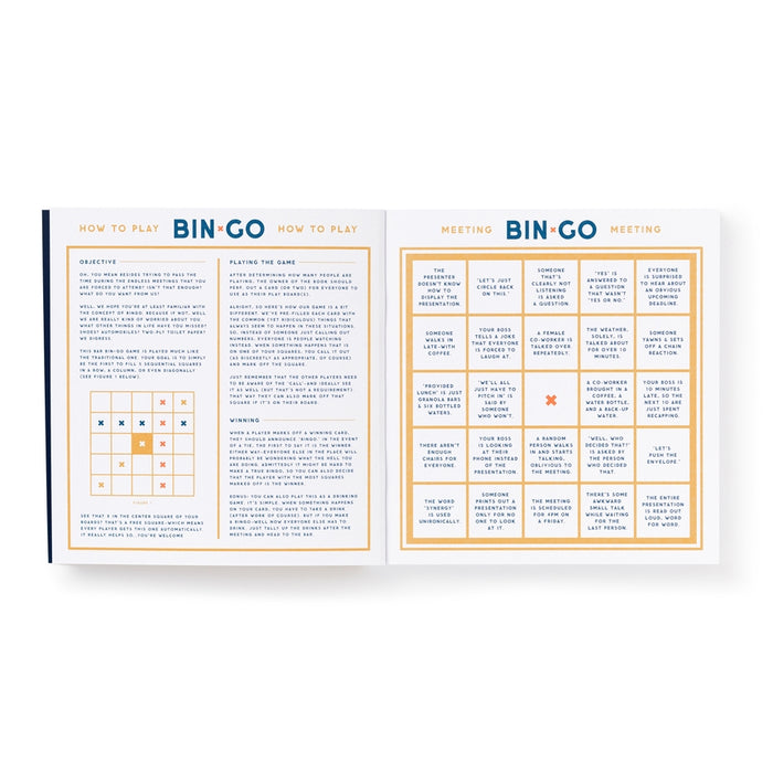 Bin-Go To A Dumb Meeting Office Bingo Book