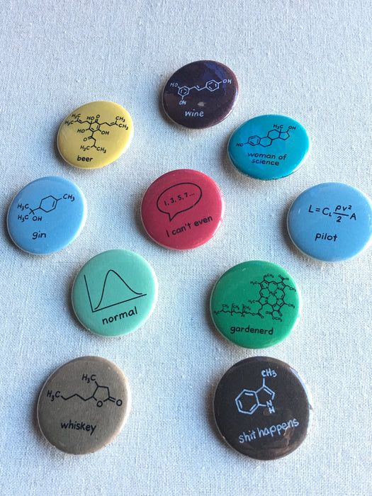 Molecule Pins - Various Styles