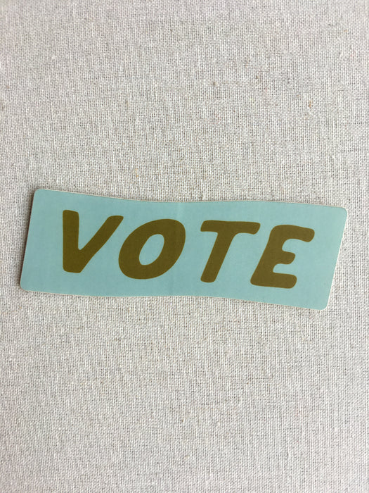 Vote Sticker - dusty blue