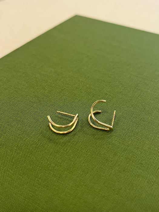 Wishbone Studs (14k Gold fill or Sterling Silver)