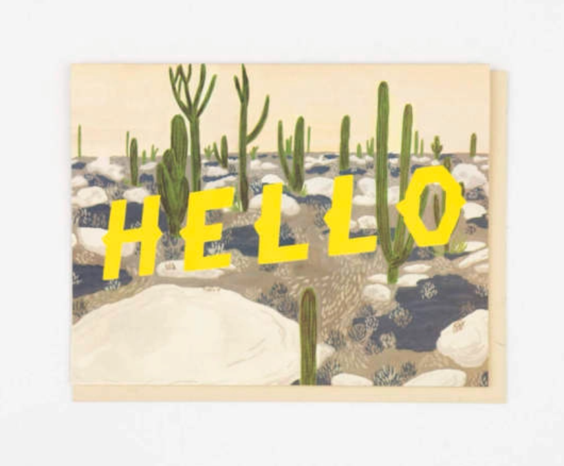 Hello Desert Greeting Card