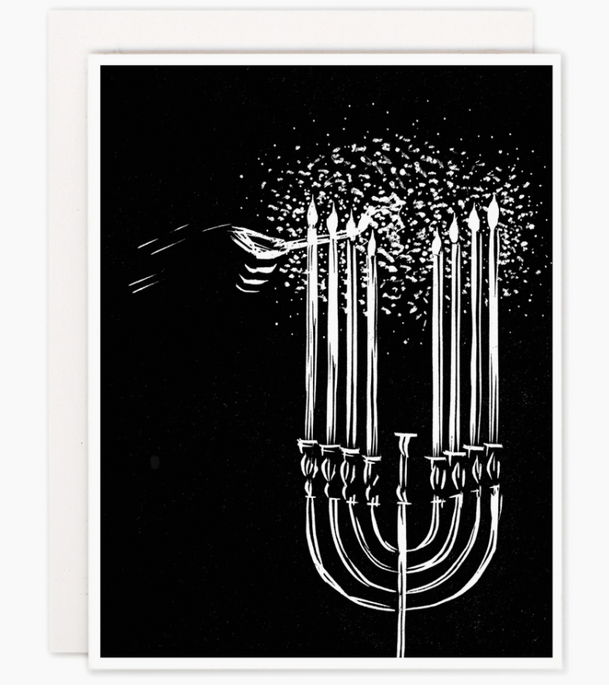 Menorah Winter Holidays Card