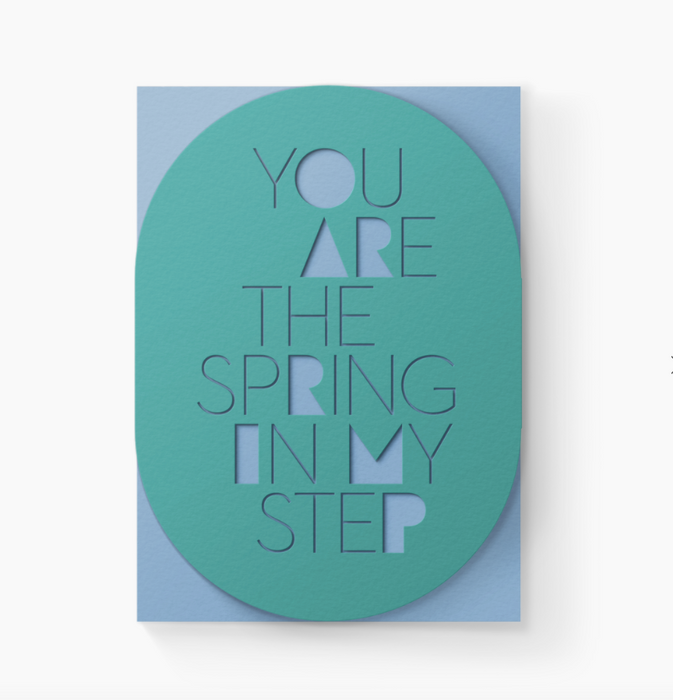 Spring In My Step Greeting Card