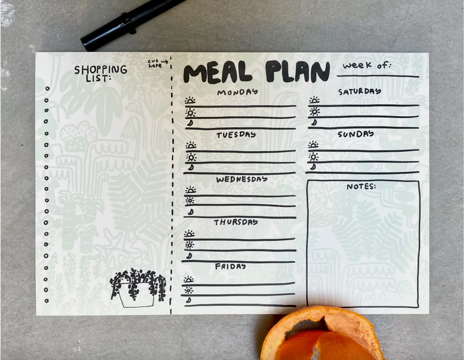 Meal Plan 60-Sheet Notepad
