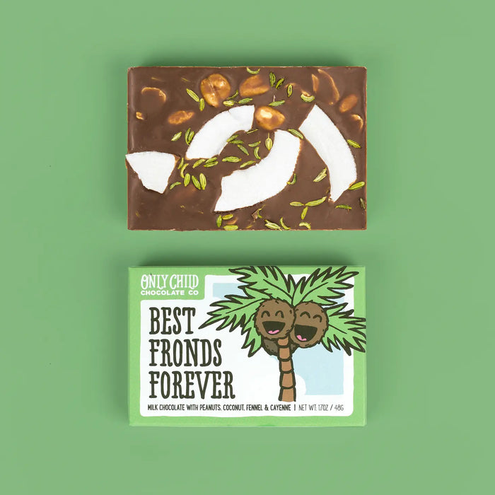 Best Fronds Forever Milk Chocolate Bar with Peanut, Cayenne & Coconut